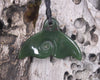 Whale Tail carved from Kawakawa Pounamu - NZ Greenstone