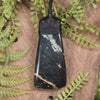 Serpentine Pounamu carved into a Toki Pendant - NZ Greenstone