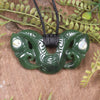 Hapopo Pounamu Pekapeka Pendant -  NZ Greenstone