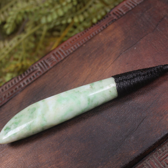 Roimata or Teardop  carved from Grossular Garnet