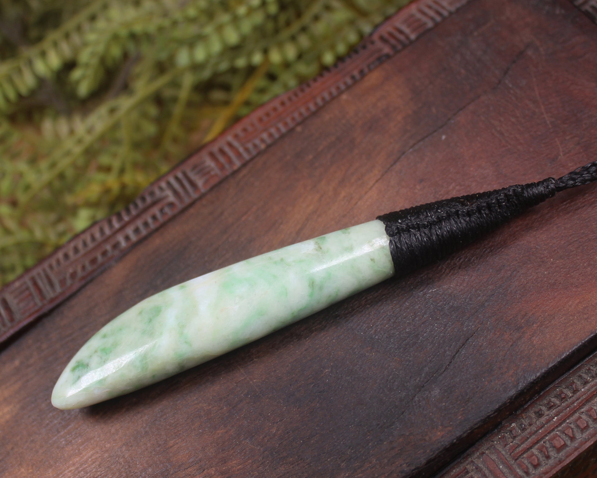 Roimata or Teardop  carved from Grossular Garnet