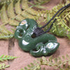 Hapopo Pounamu Pekapeka Pendant -  NZ Greenstone