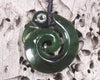 Koropepe carved from Kawakawa Pounamu - NZ Greenstone