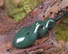 Twist carved from Kawakawa Pounamu - NZ Greenstone