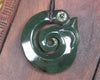 Koropepe carved from Kawakawa Pounamu - NZ Greenstone