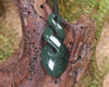 Twist carved from Kawakawa Pounamu - NZ Greenstone