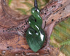Twist carved from Kawakawa Pounamu - NZ Greenstone