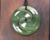 Koru carved from Hapopo Pounamu - NZ Greenstone