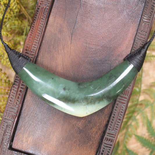 Breastplate or Shield carved from Hapopo Pounamu - NZ Greenstone