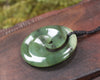 Koru carved from Hapopo Pounamu - NZ Greenstone