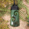 Hapopo Pounamu Toki with Koru - NZ Greenstone