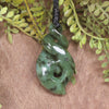 Koru Twist carved from Hapopo Pounamu - NZ Greenstone