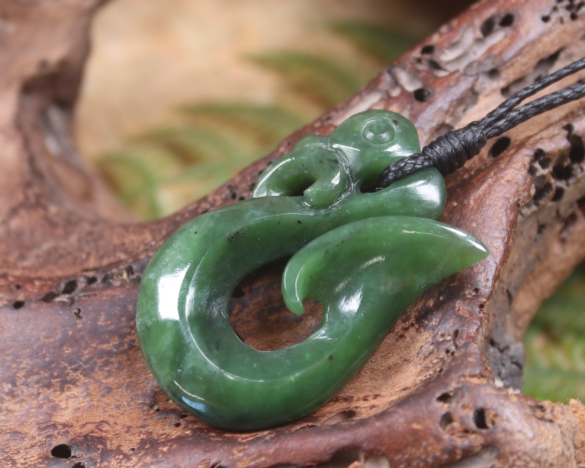 Manaia carved from Hapopo Pounamu - NZ Greenstone