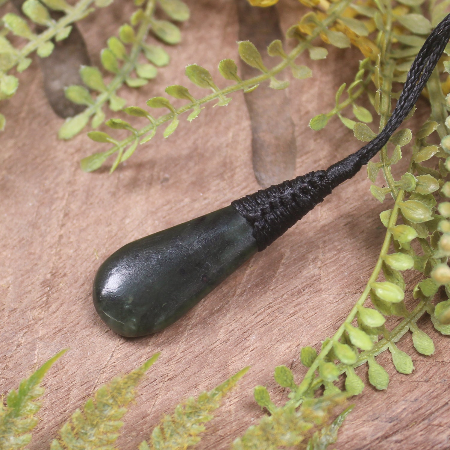 Rimu Pounamu Roimata Pendant - NZ Greenstone