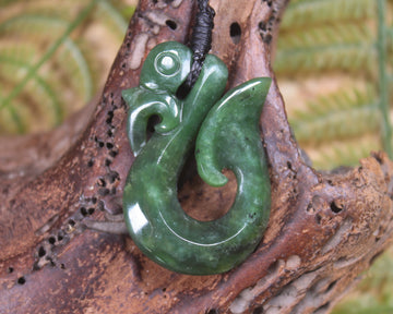 Manaia carved from Hapopo Pounamu - NZ Greenstone