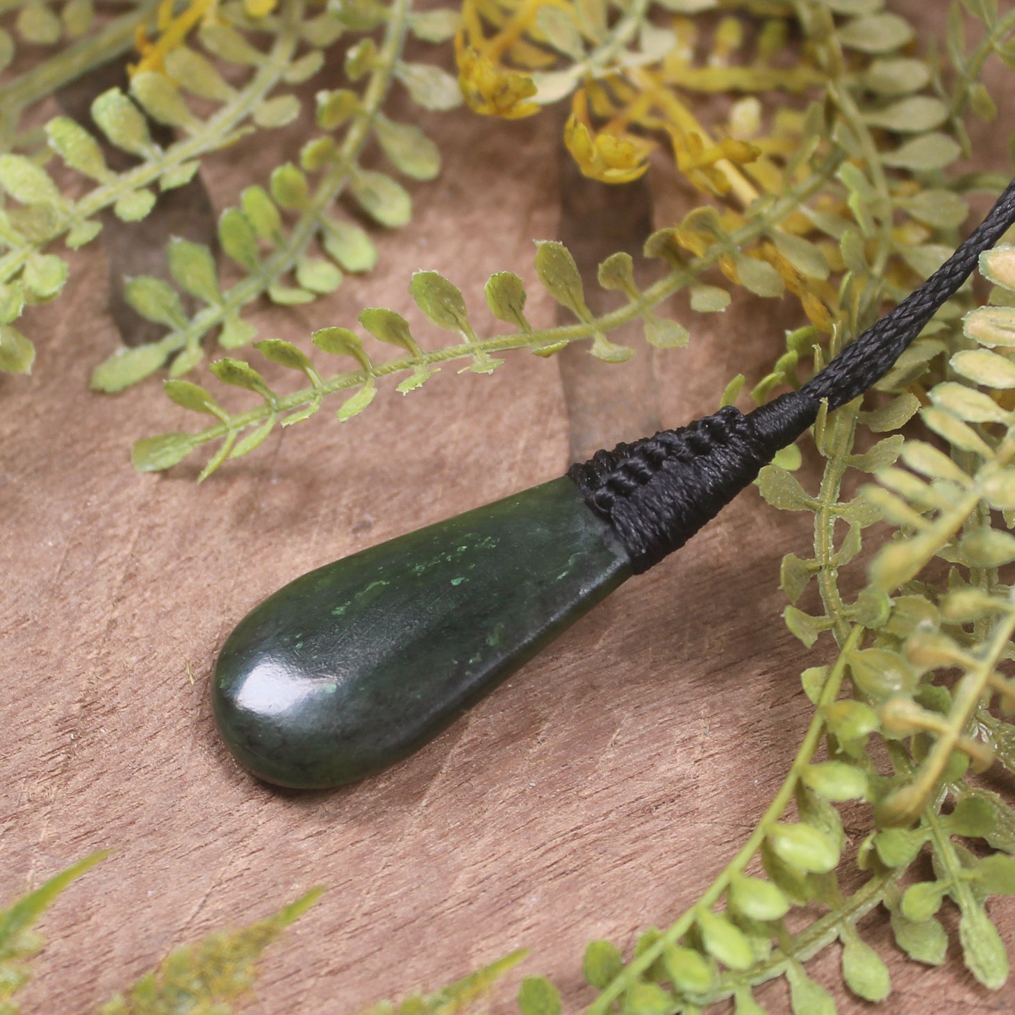 Rimu Pounamu Roimata Pendant - NZ Greenstone