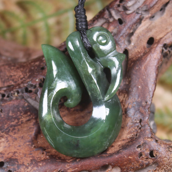 Manaia carved from Hapopo Pounamu - NZ Greenstone