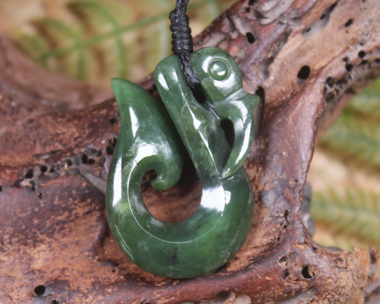 Manaia carved from Hapopo Pounamu - NZ Greenstone