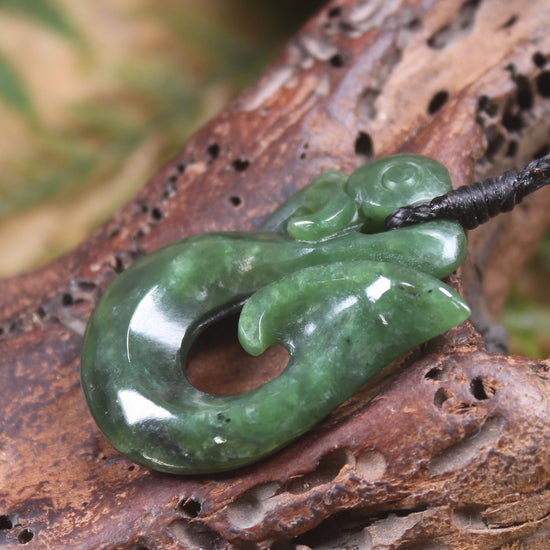 Manaia carved from Hapopo Pounamu - NZ Greenstone