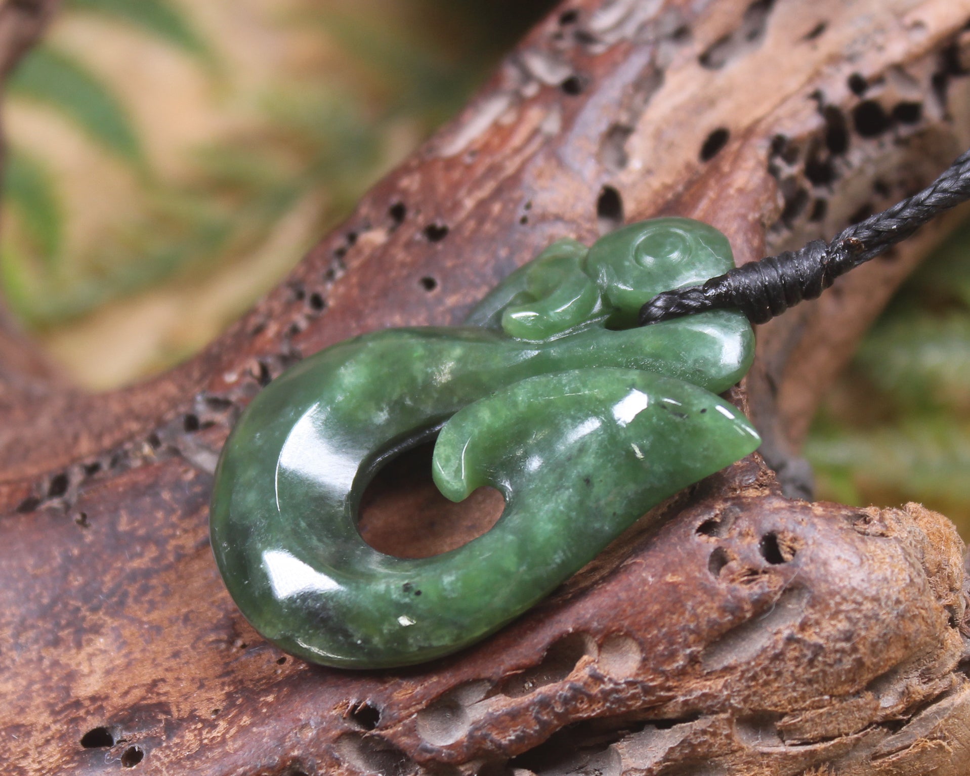 Manaia carved from Hapopo Pounamu - NZ Greenstone