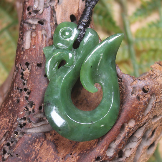 Manaia carved from Hapopo Pounamu - NZ Greenstone