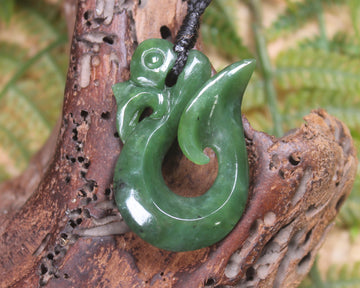 Manaia carved from Hapopo Pounamu - NZ Greenstone