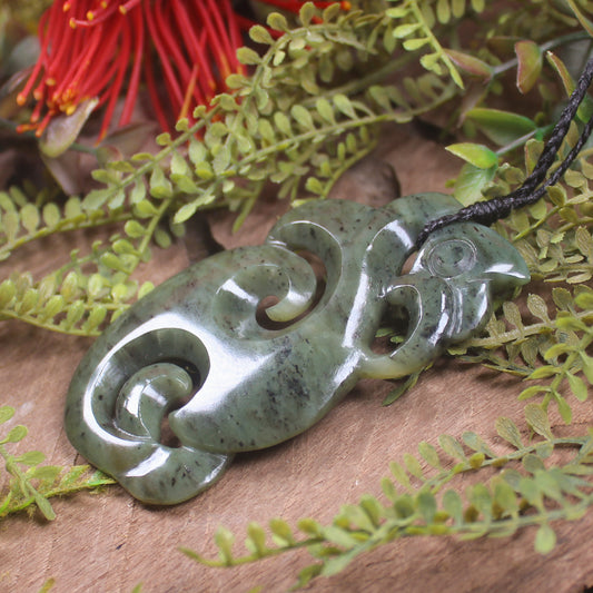 Manaia carved from Hapopo Pounamu - NZ Greenstone