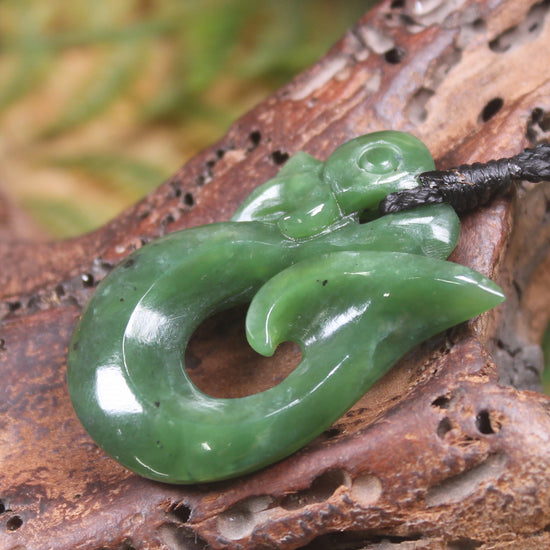 Manaia carved from Hapopo Pounamu - NZ Greenstone