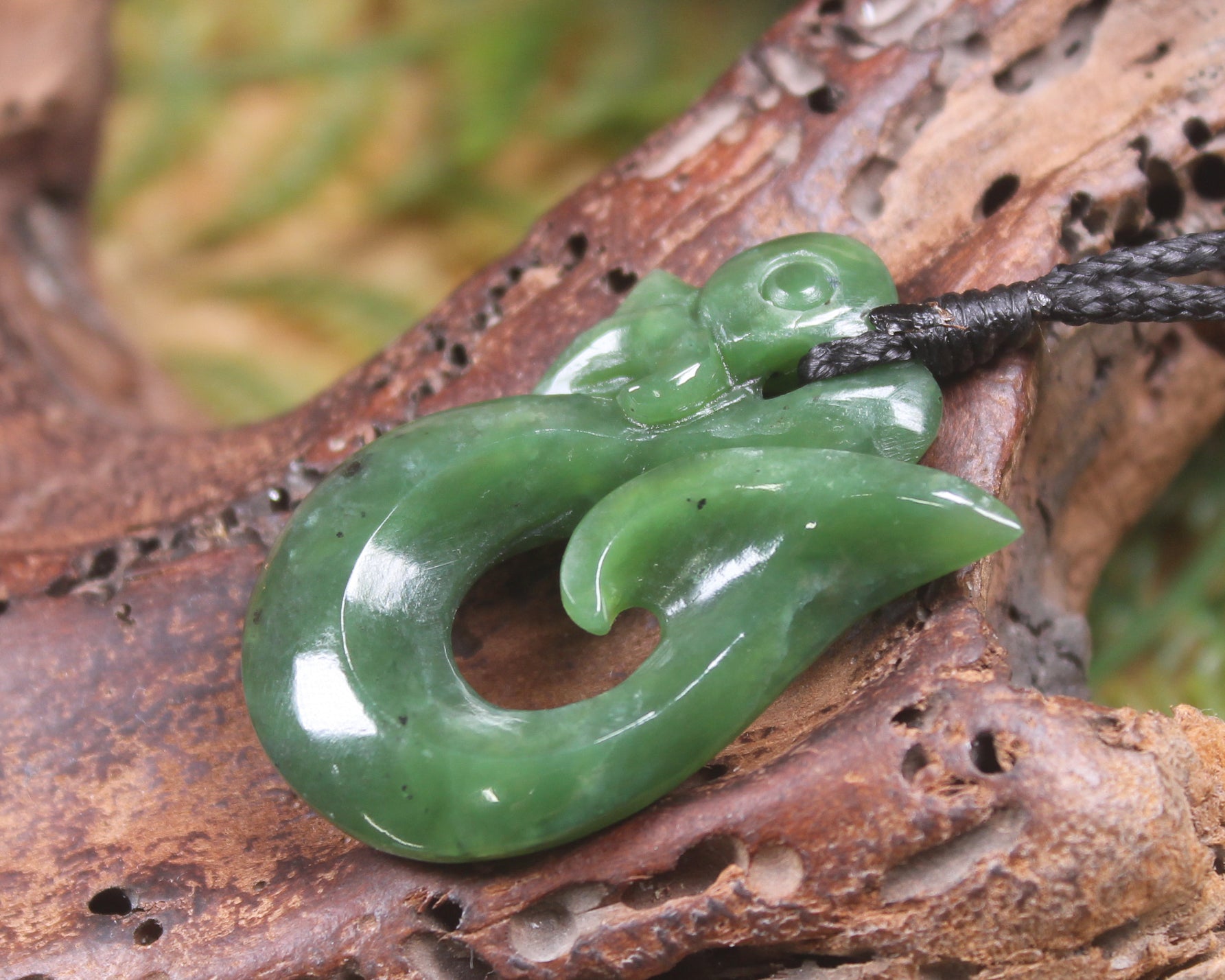 Manaia carved from Hapopo Pounamu - NZ Greenstone