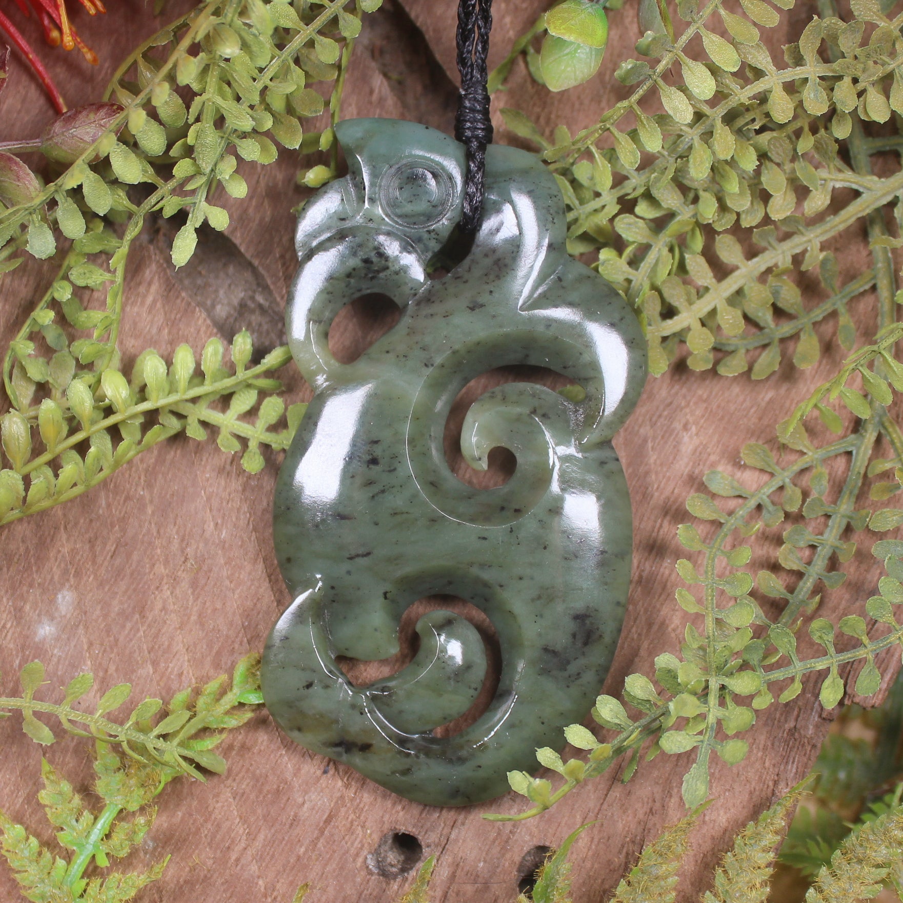 Manaia carved from Hapopo Pounamu - NZ Greenstone