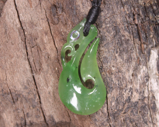 Manaia carved from Hapopo Pounamu - NZ Greenstone