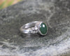 Sterling Silver Hapopo Pounamu Ring - NZ Greenstone