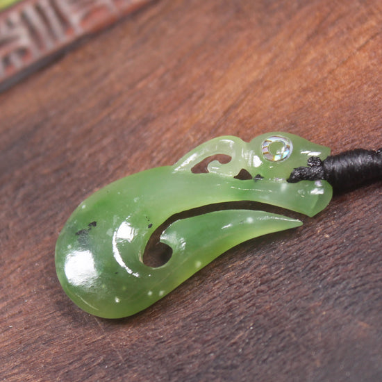 Manaia carved from Hapopo Pounamu - NZ Greenstone