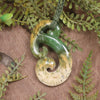 Hammerhead pendant carved from Raukaraka Pounamu - NZ Greenstone