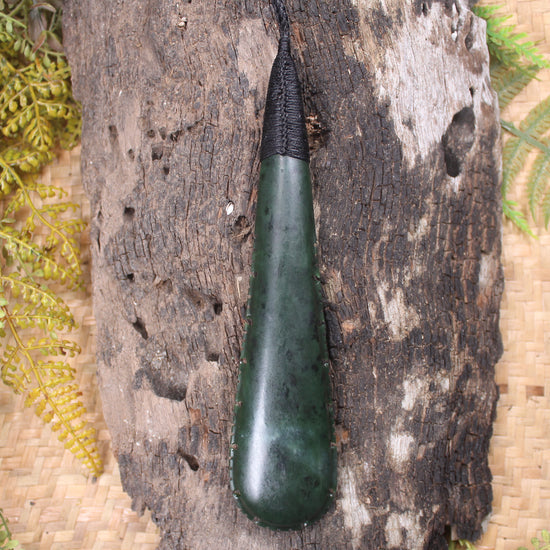 Rimu Pounamu Roimata Pendant - NZ Greenstone