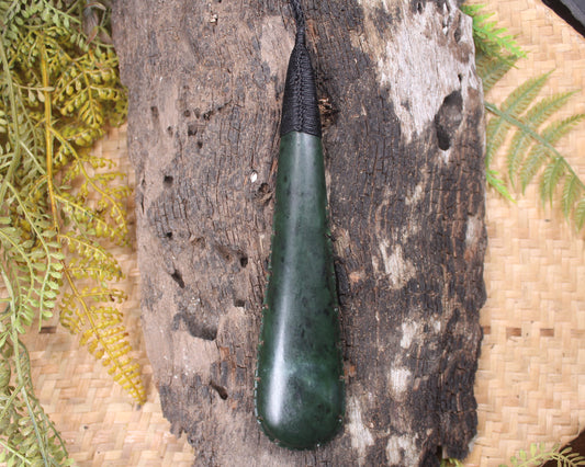 Rimu Pounamu Roimata Pendant - NZ Greenstone