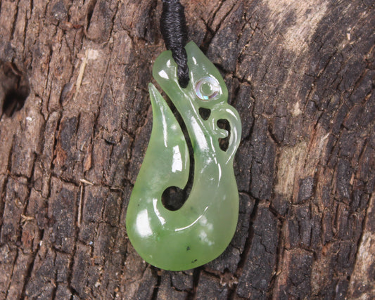 Manaia carved from Hapopo Pounamu - NZ Greenstone