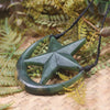 Whetumarama or Ratana Star Symbol carved from Flower Jade Pounamu - New Zealand Greenstone