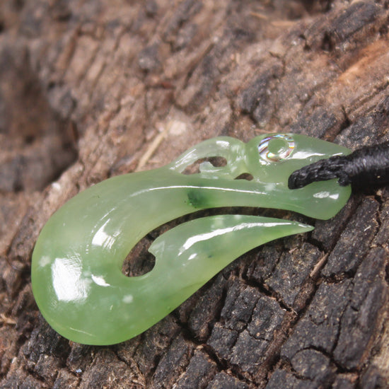 Manaia carved from Hapopo Pounamu - NZ Greenstone