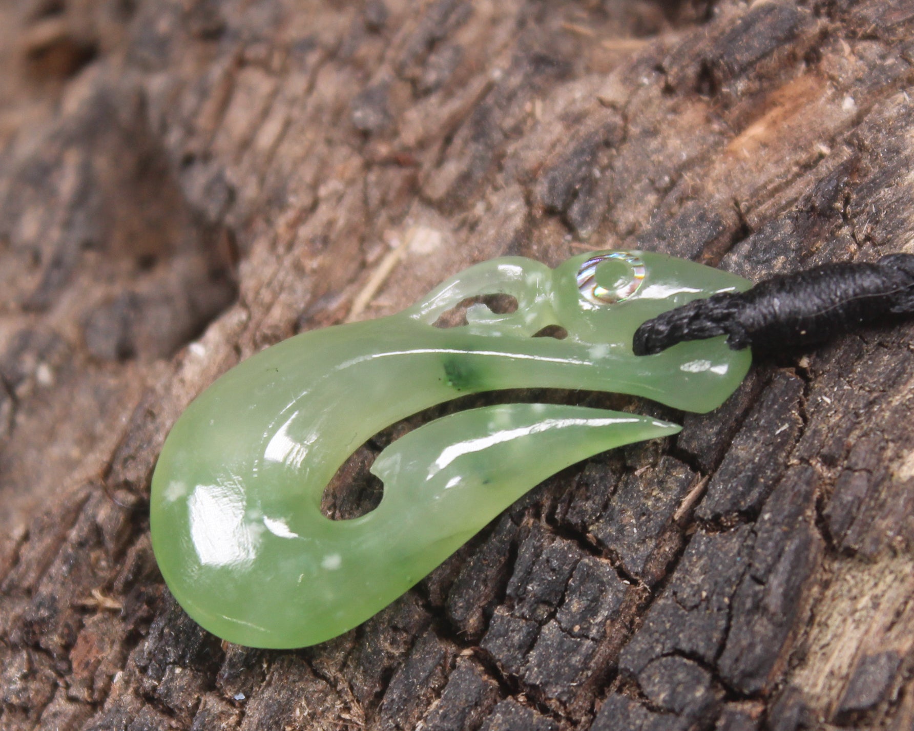 Manaia carved from Hapopo Pounamu - NZ Greenstone
