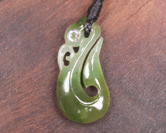 Manaia carved from Hapopo Pounamu - NZ Greenstone