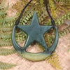 Whetumarama or Ratana Star Symbol carved from Flower Jade Pounamu - New Zealand Greenstone