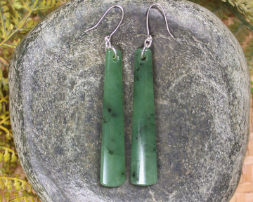 Hapopo Pounamu Earrings