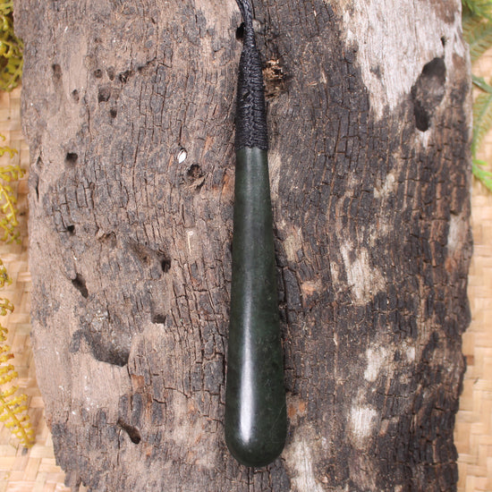 Rimu Pounamu Roimata Pendant - NZ Greenstone