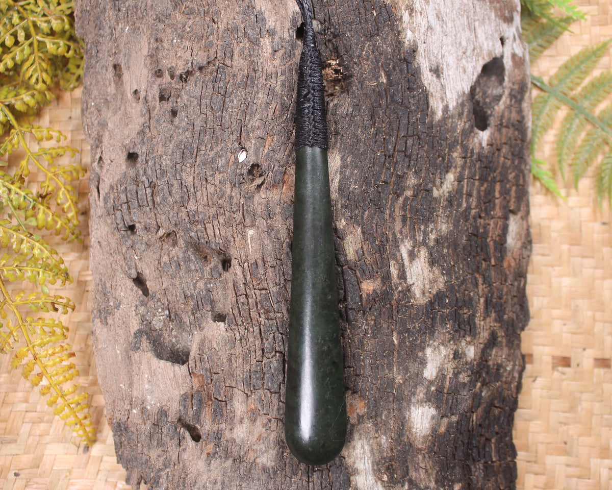Rimu Pounamu Roimata Pendant - NZ Greenstone