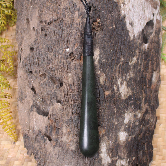 Rimu Pounamu Roimata Pendant - NZ Greenstone