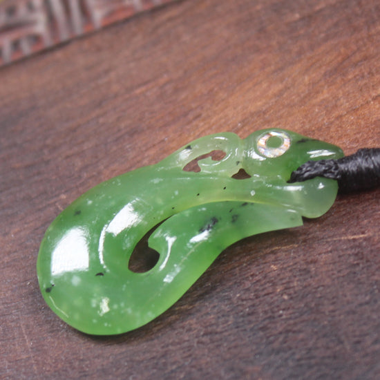 Manaia carved from Hapopo Pounamu - NZ Greenstone