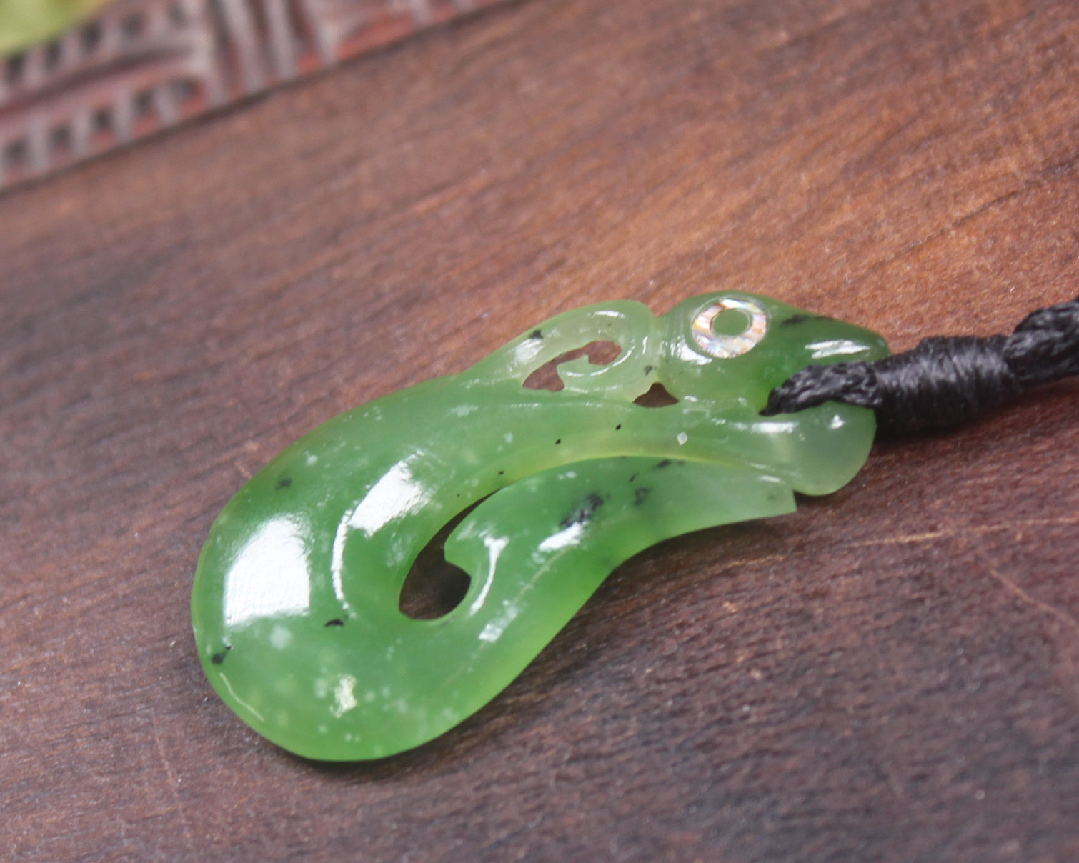 Manaia carved from Hapopo Pounamu - NZ Greenstone