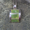 Hapopo Pounamu pendant set in Sterling Silver - NZ Greenstone