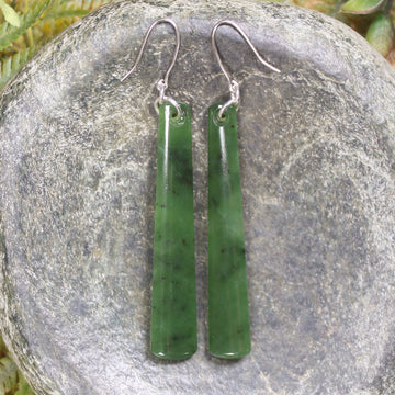 Hapopo Pounamu Earrings